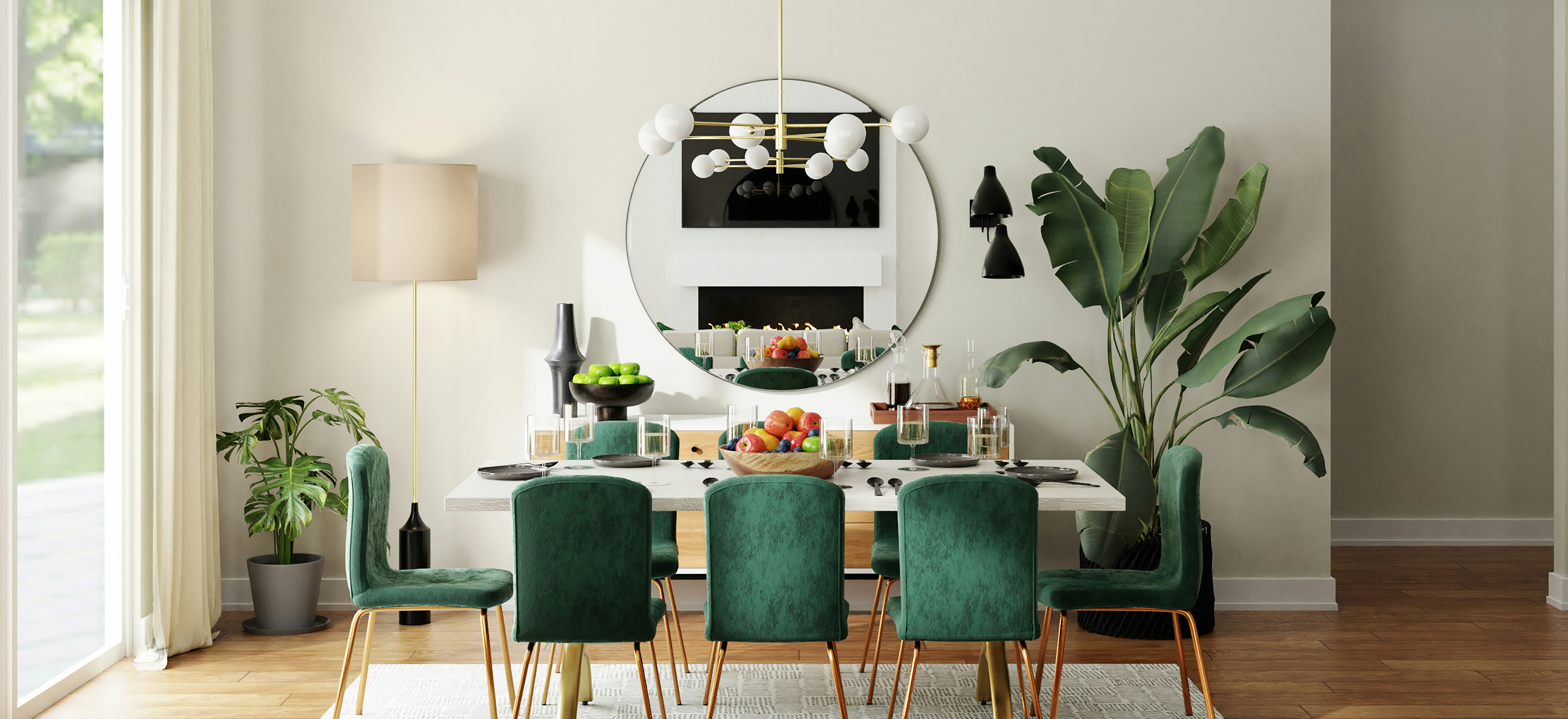 Home interior affected by LA Fires